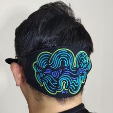 Load image into Gallery viewer, Giant Clam Mask Strap - Embroidered on Black Neoprene
