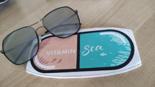 Load image into Gallery viewer, Vitamin Sea Mask Strap - printed on white neoprene
